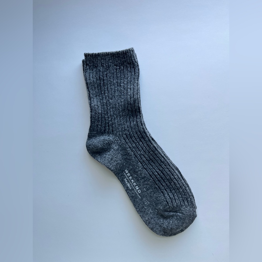 MaxMara Ribbed Women's Wool Socks